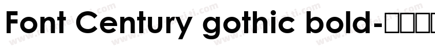Font Century gothic bold字体转换